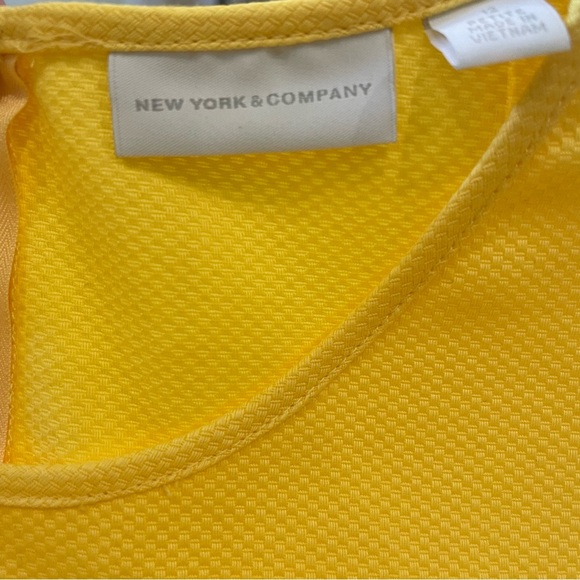New York & Company Yellow Sleeveless Sheath Dress - Picture 10 of 12